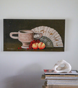Still Life Oil Painting on Board by Syman Cowles