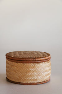 Woven Basket with Lid