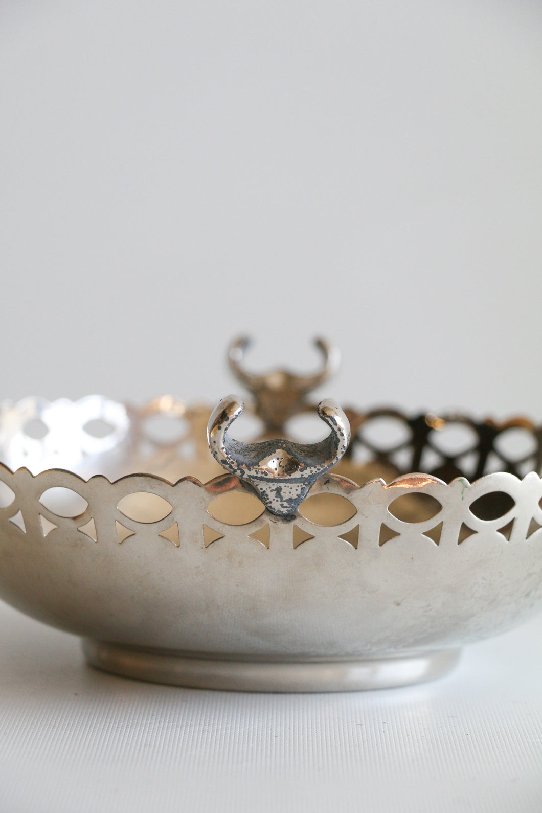 Silver Long Horn Bowl